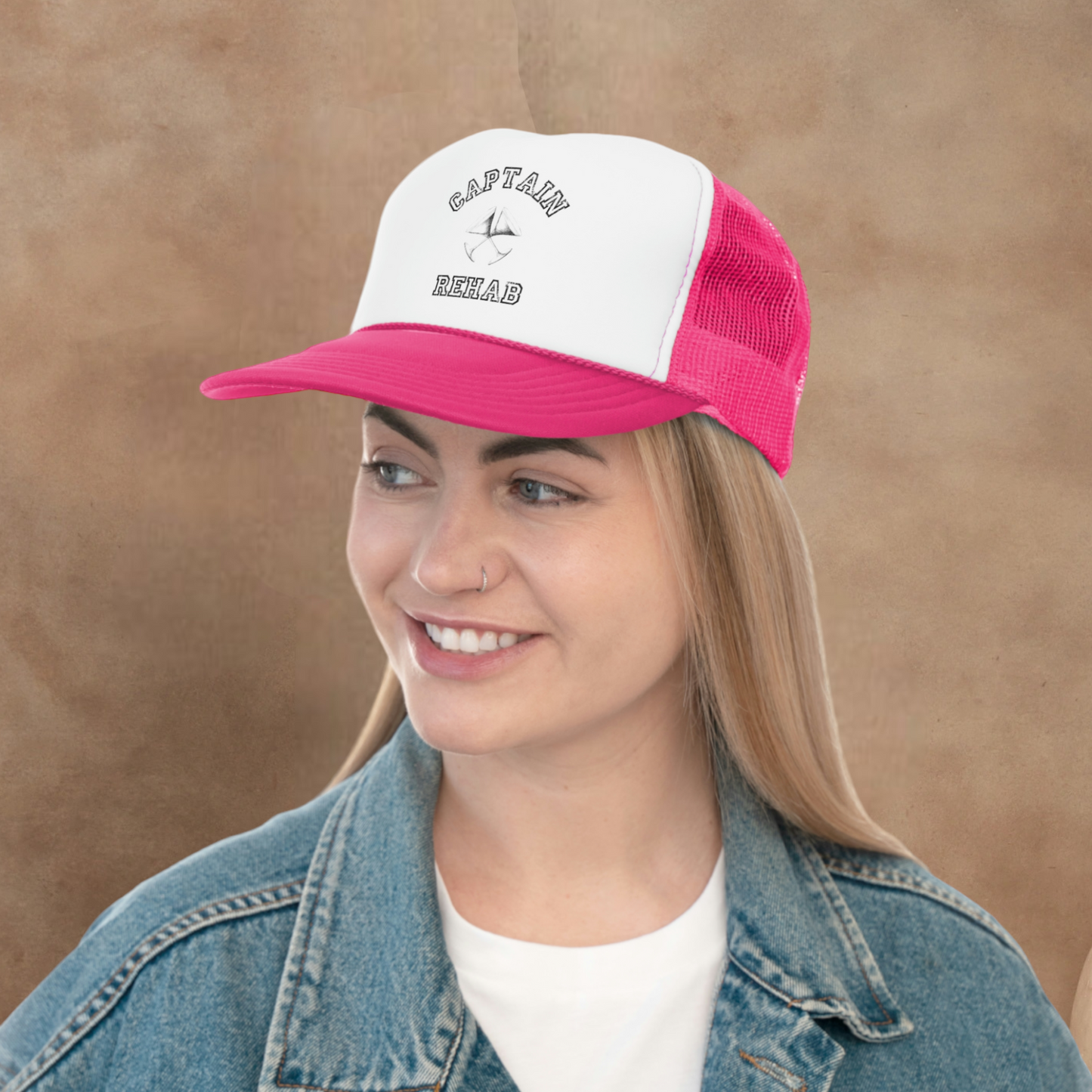 THE REAL CAPTAIN REHAB TRUCKER HAT