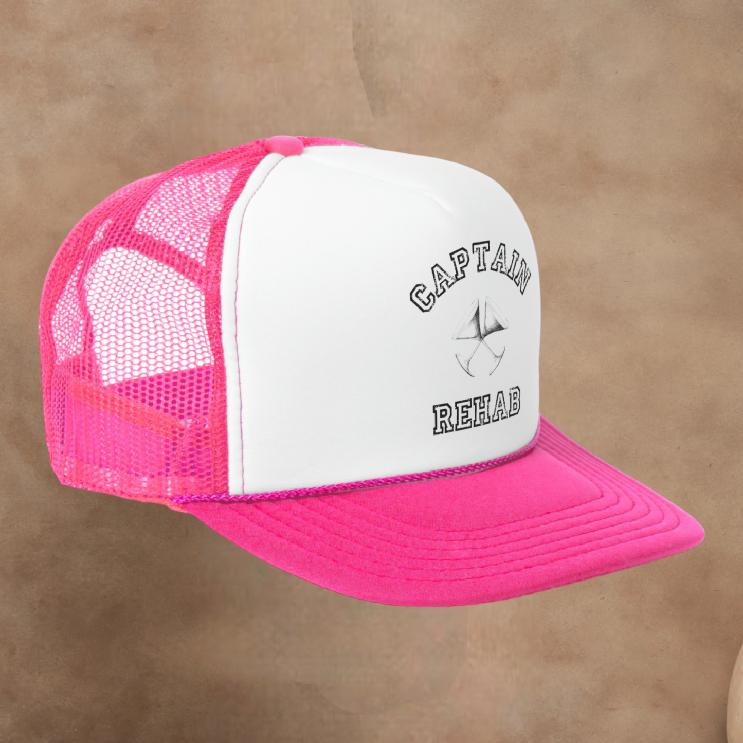 THE REAL CAPTAIN REHAB TRUCKER HAT