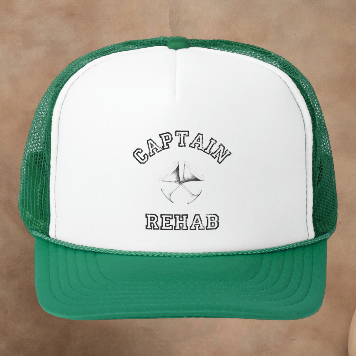 THE REAL CAPTAIN REHAB TRUCKER HAT