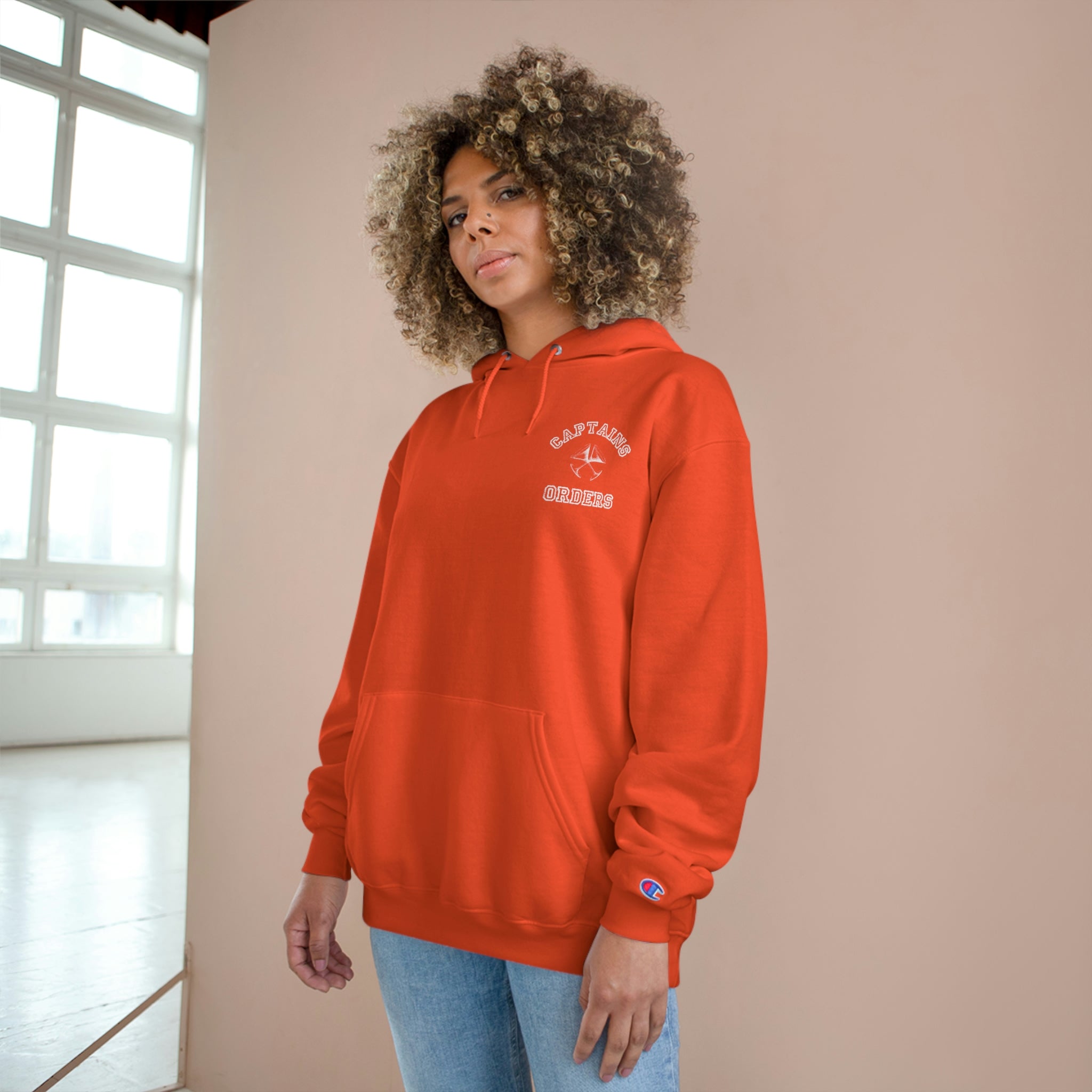 Champion burnt orange hoodie sale