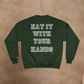 ORIGINAL CAPTAINS ORDERS - EAT IT WITH YOUR HANDS CHAMPION CREWNECK