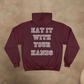 THE REAL CAPTAIN REHAB - EAT IT WITH YOUR HANDS CHAMPION HOODIE