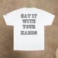 THE REAL CAPTAIN REHAB - EAT IT WITH YOUR HANDS CHAMPION T-SHIRT